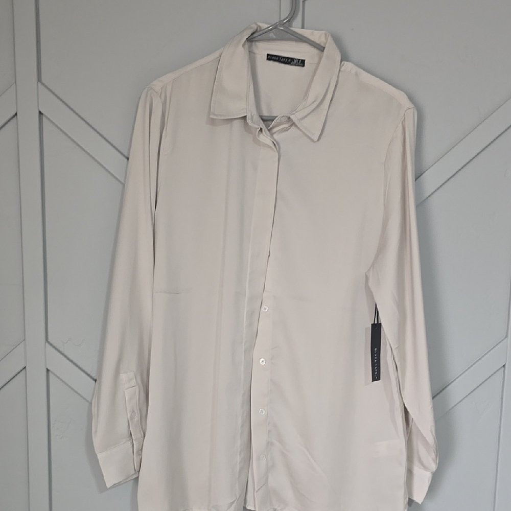 Cream Button-Up Shirt